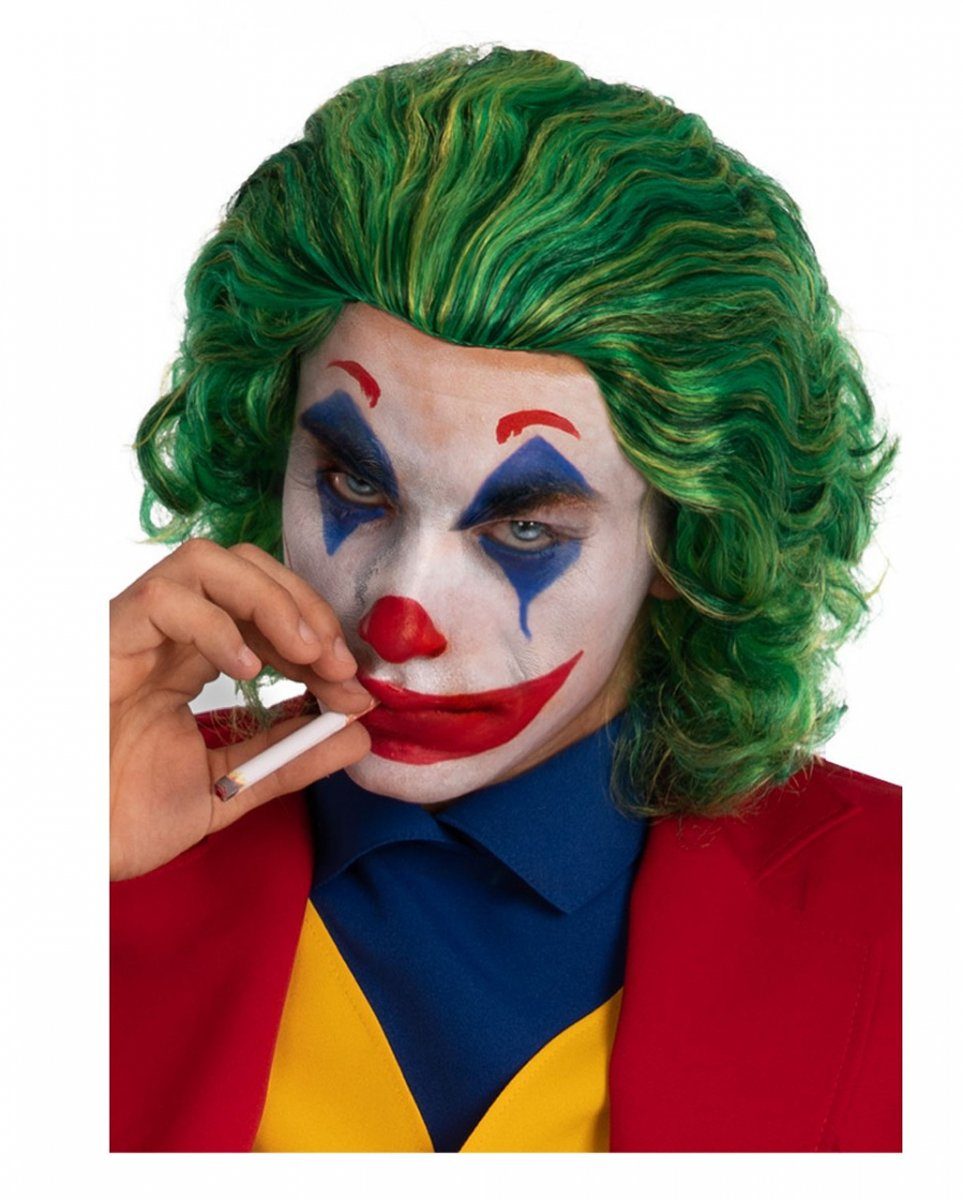 Kostüm-Perücke Grüne Joker Horrorclown Perücke