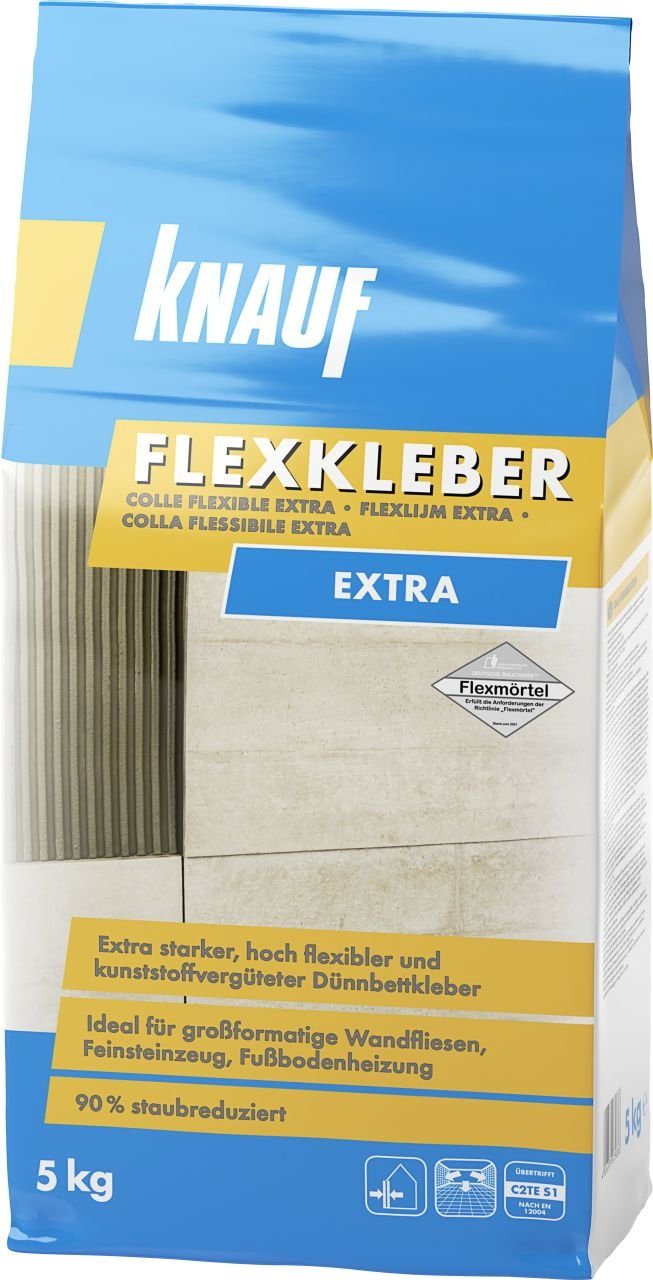 KNAUF Fliesenaufkleber Knauf Flexkleber Extra 5 kg