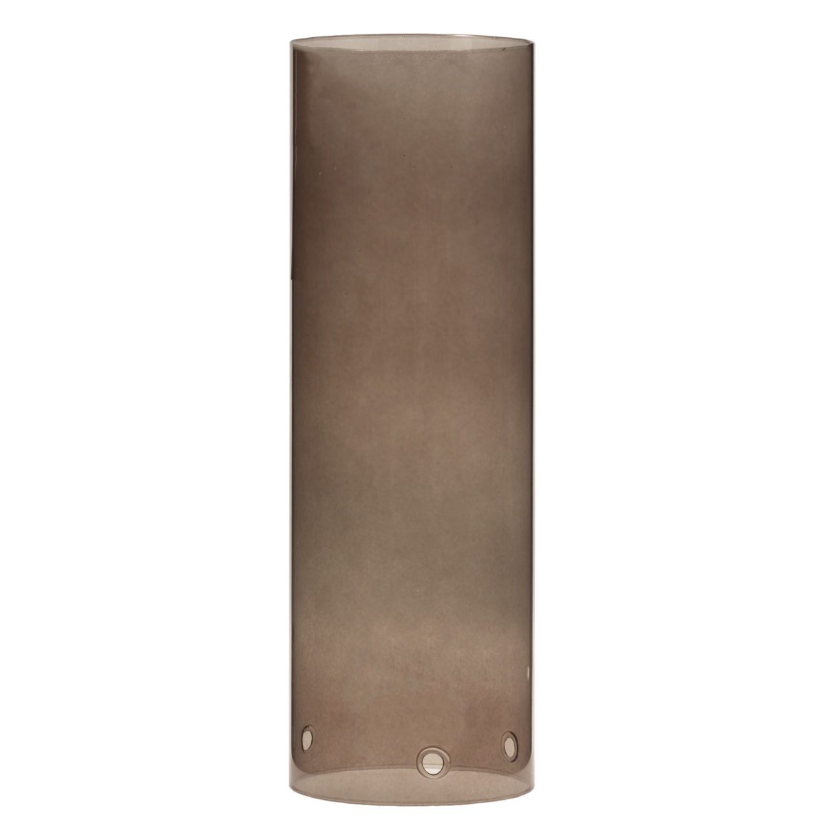 Storefactory Kerzenständer Glaszylinder STORM gerade braun, Ø 13x38 cm