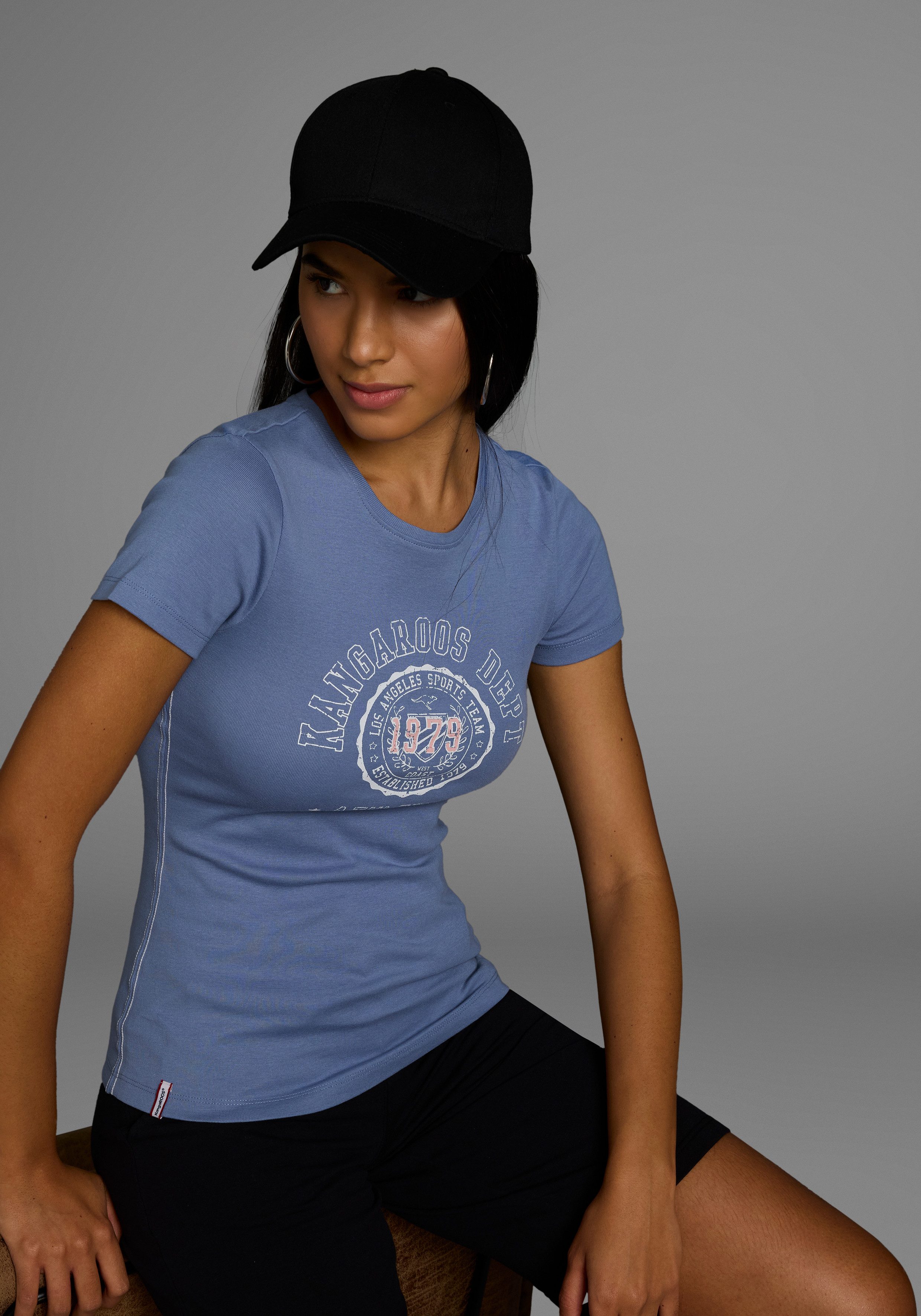 KangaROOS T-Shirt mit sportlichem Druck günstig online kaufen