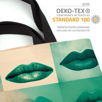 VOID Henkeltasche (1-tlg), Lippen Lippenstift Fashion Art design frauen kosmetik beauty wellness