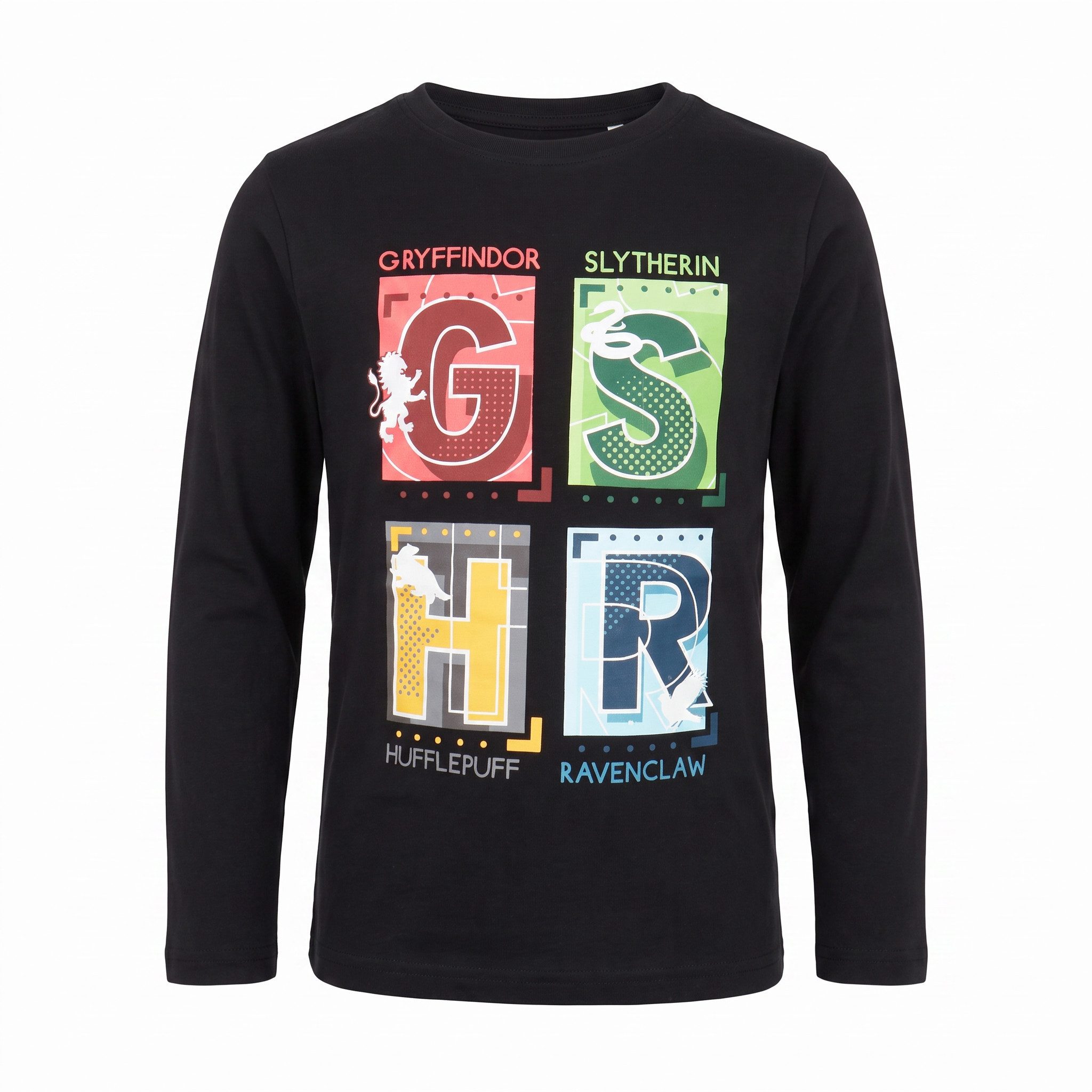 Print-Shirt Harry Potter Hogwarts Gryffindor Jungen langarm T-Shirt Shirt