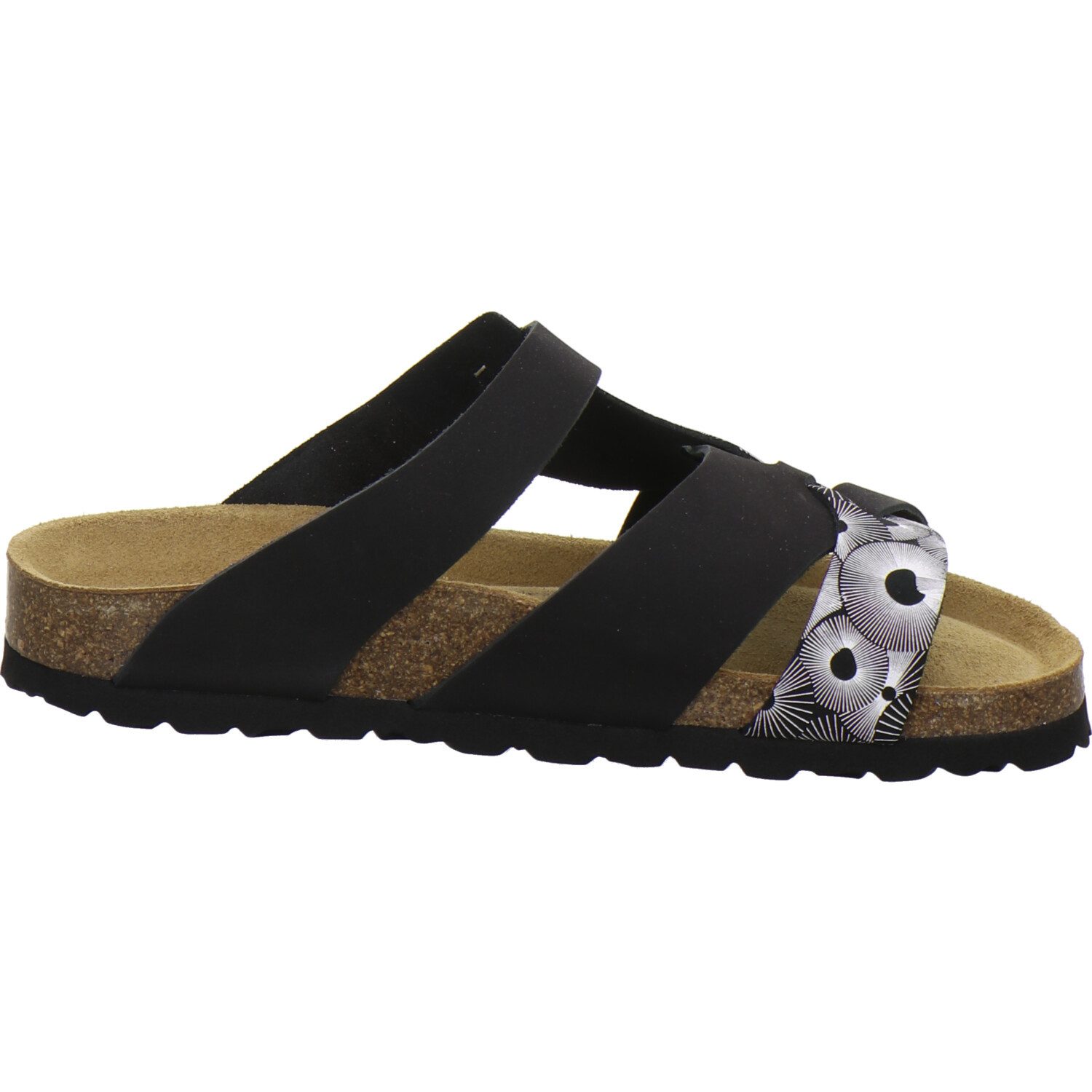 AFS-Schuhe 212220 Kralle Pantolette für Damen mit Fußbett, bequeme Sandalen aus Leder