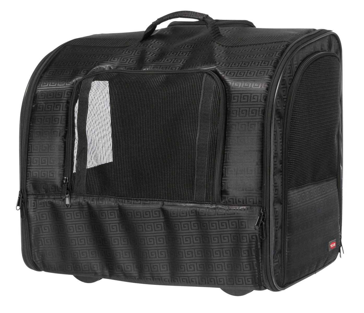 TRIXIE Hunde-Transportbox Trolley Elegance - schwarz - 45 × 41 × 31 cm