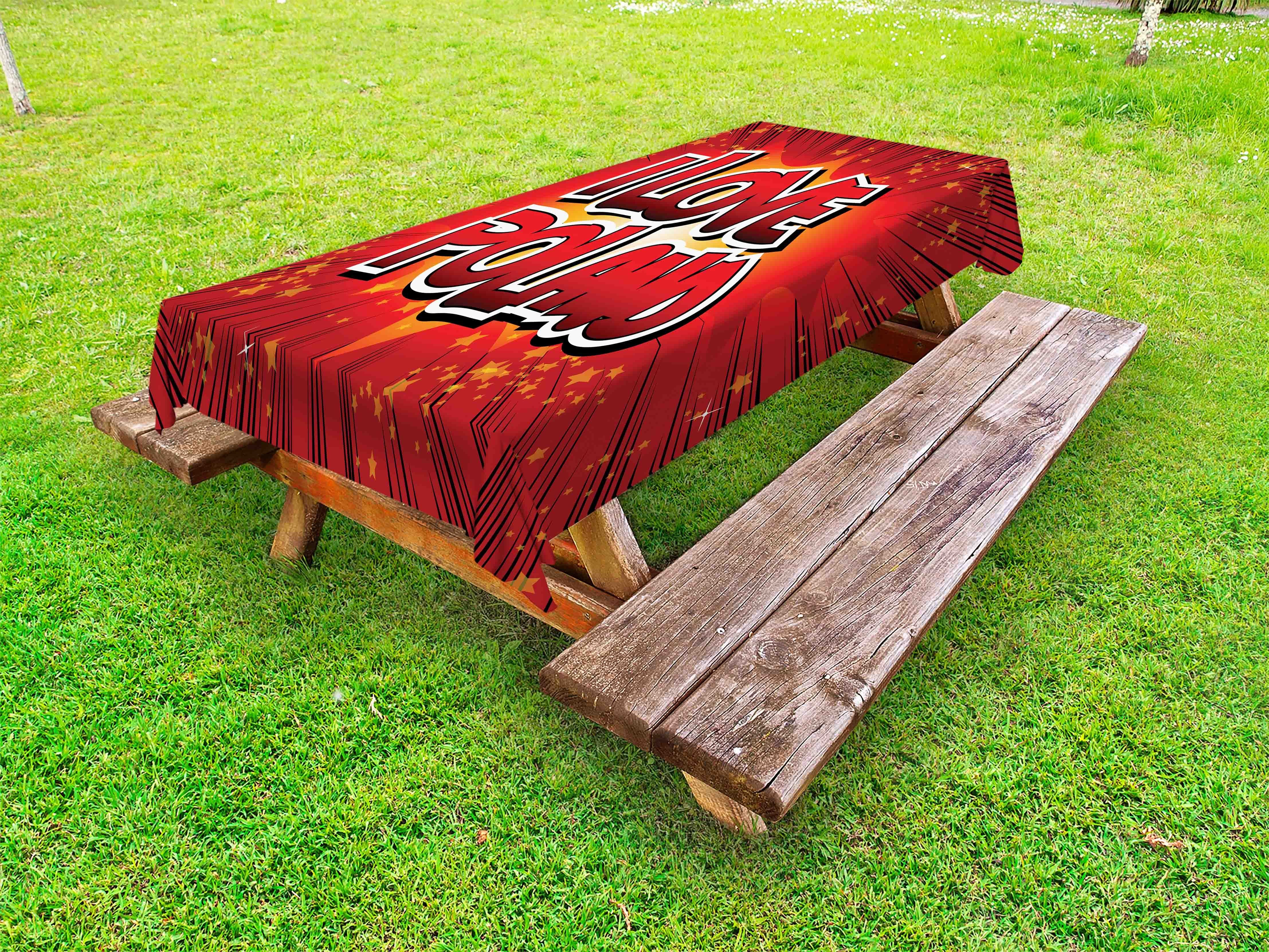 inspiriert Tischdecke Abakuhaus Pop-Art waschbare Polen dekorative Dramatischer Picknick-Tischdecke,