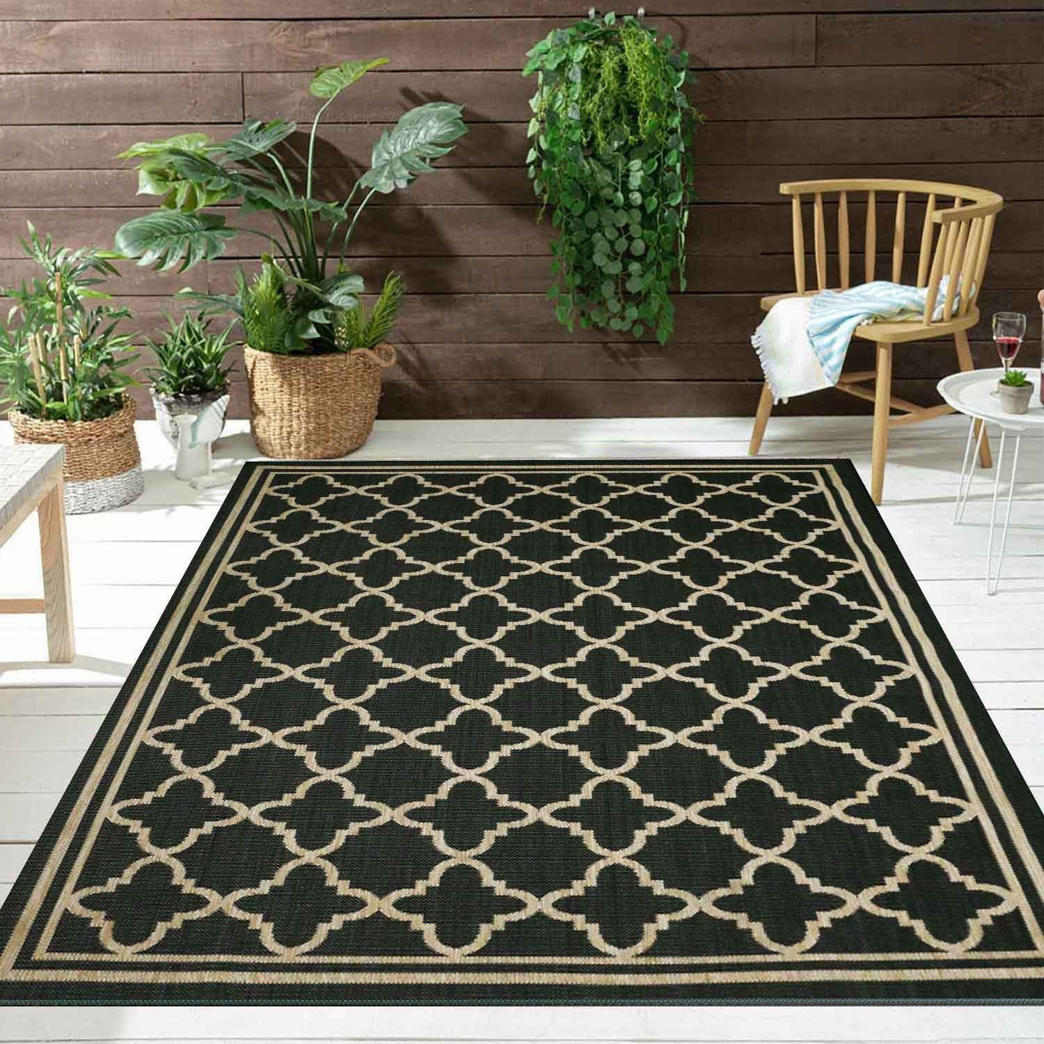 Vimoda Outdoorteppich Teppich Balkon Läufer Terrase, günstig online kaufen