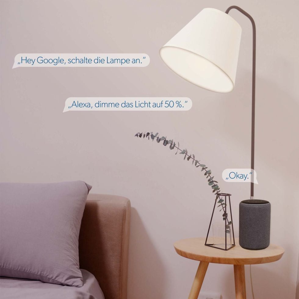 UNITEC Drehdimmer Unitec WIFI Touch Dimmer weiß Glasoptik, Tuya-App
