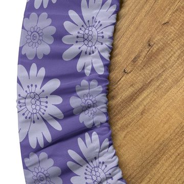 Abakuhaus Tischdecke Rundum-elastische Stofftischdecke, Jahrgang Blumen Englischer Garten Kunst