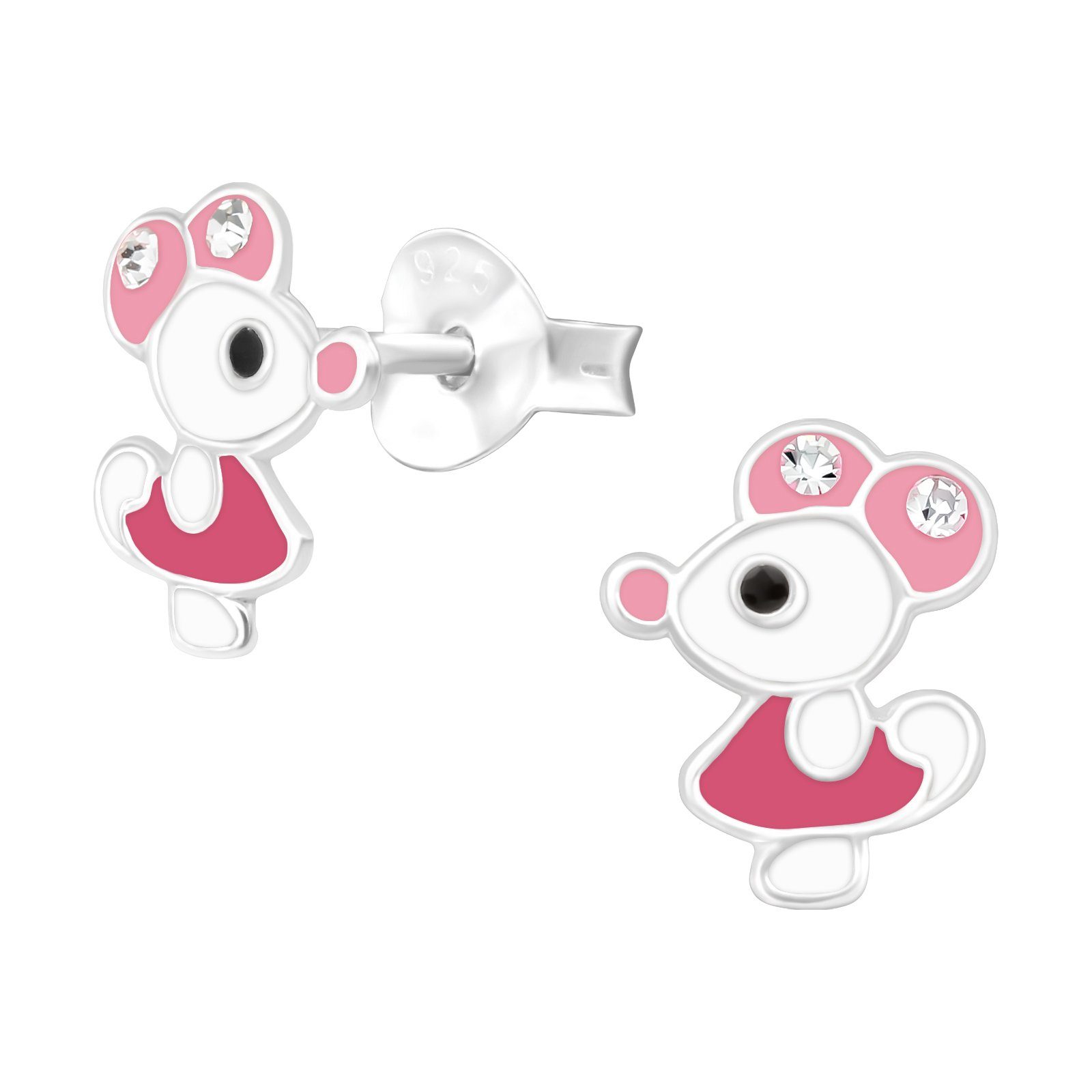 Kinder Ohrstecker Ohrstecker, Silberohrringe echte Mädchen 925 Silber schmuck23 Ohrringe Mädchen Paar Kinderschmuck Maus