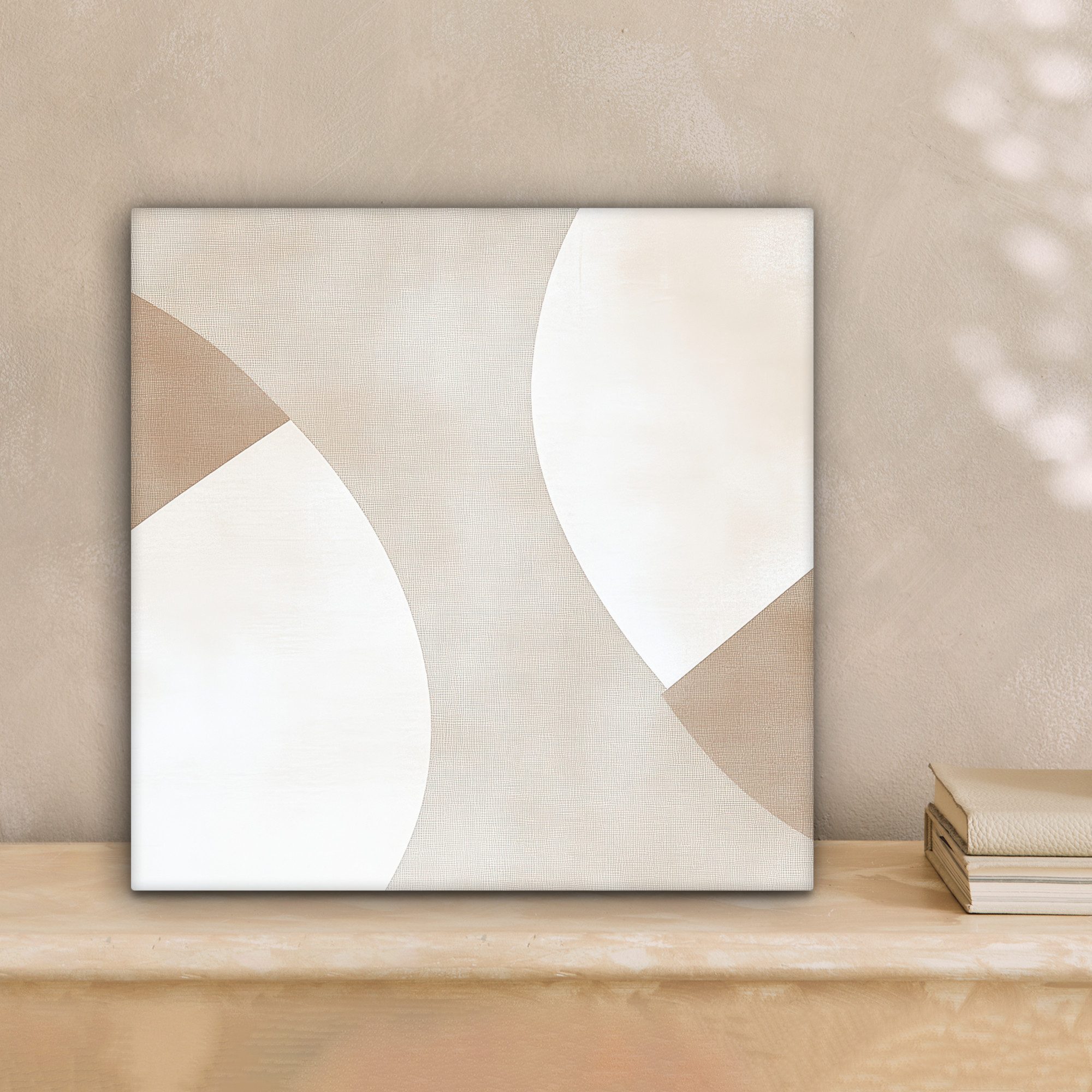 OneMillionCanvasses® Leinwandbild Braun - Japandi - Abstrakt, Fotodruck (1 günstig online kaufen