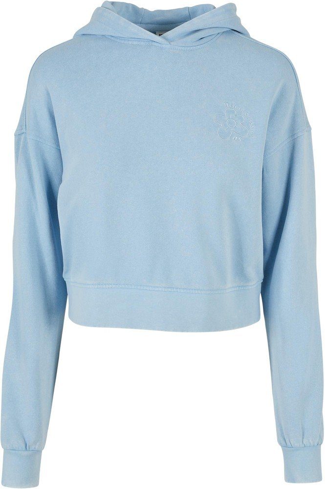 Kapuzenpullover Ladies Short Flower Embroidery Terry Hoody Kapuzenpulli