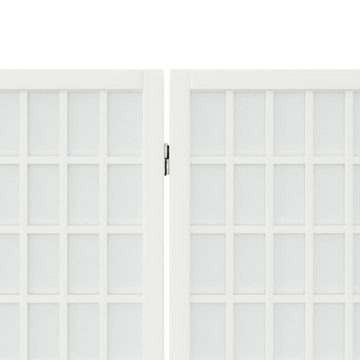 furnicato Raumteiler 3-tlg. Paravent Japanischer Stil Faltbar 120x170 cm Weiß