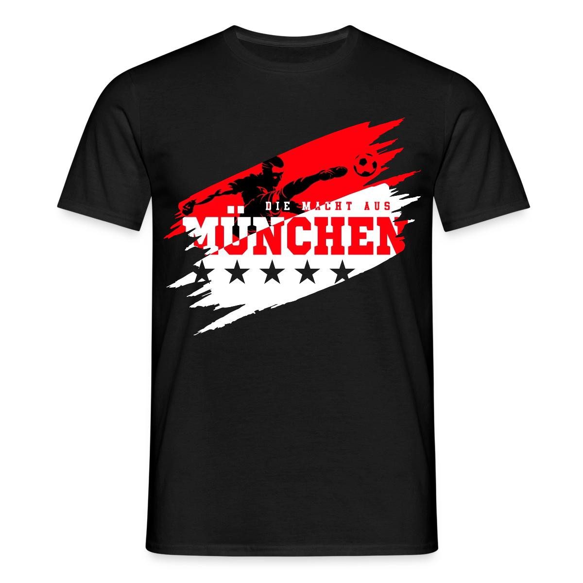 Spreadshirt Die Macht Aus München Ultra Fußball Fan Männer T-Shirt (1-tlg)