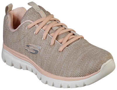 Skechers Graceful - Twisted Fortune Sneaker mit Memory Foam, Freizeitschuh, Halbschuh, Schnürschuh