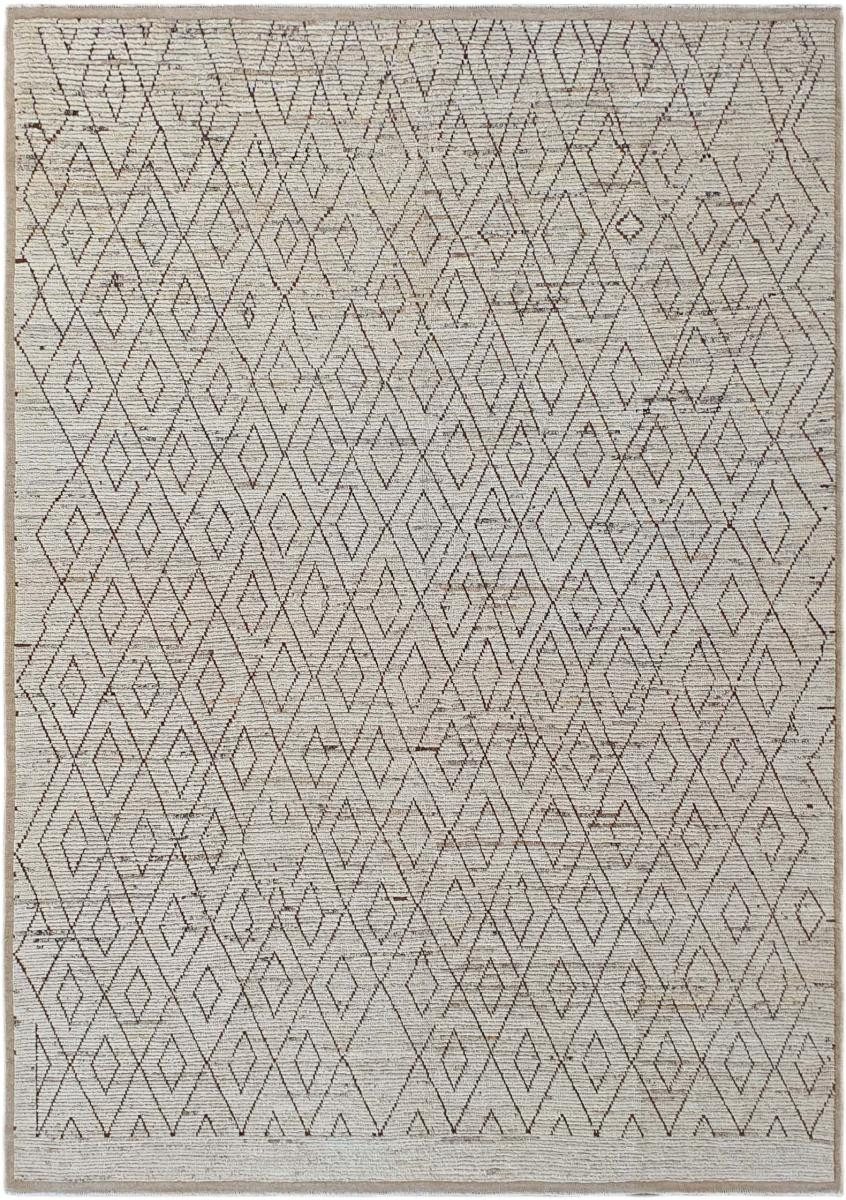 Nain Trading Designteppich Berber Maroccan 266x368 Handgeknüpfter Moderner Orientteppich, rechteckig, Höhe: 25 mm