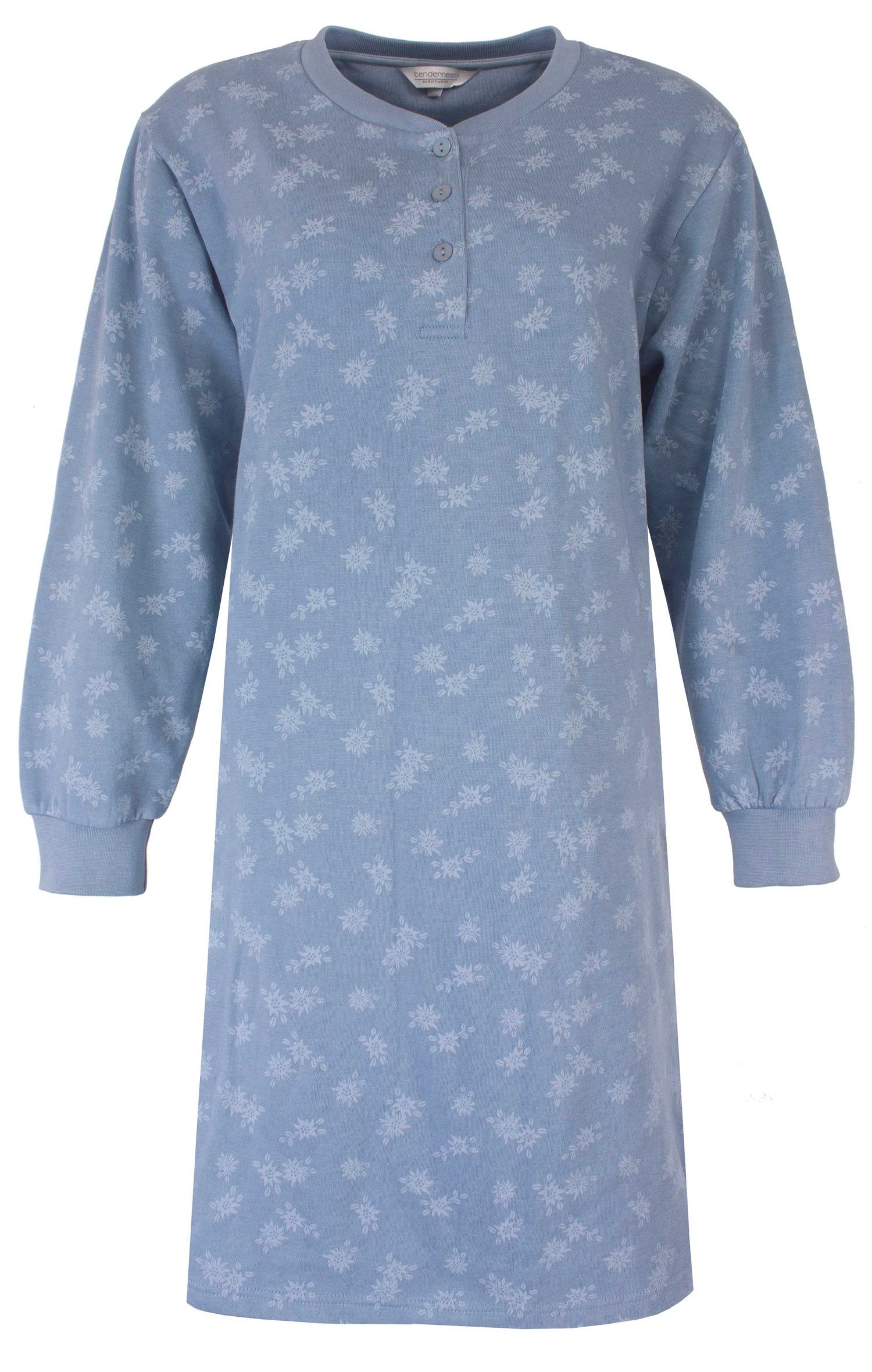 Tenderness Nachthemd Damen Microfleece Schlafshirt warm (1-tlg) Modisches D günstig online kaufen