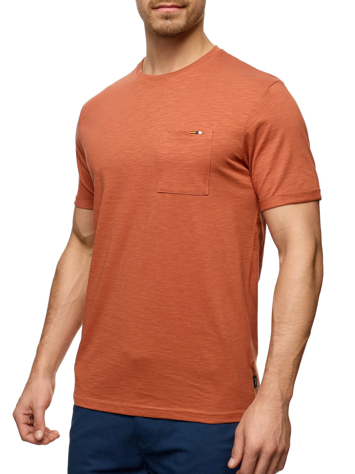 INDICODE Rundhalsshirt INAndorra Baumwolle, regular fit