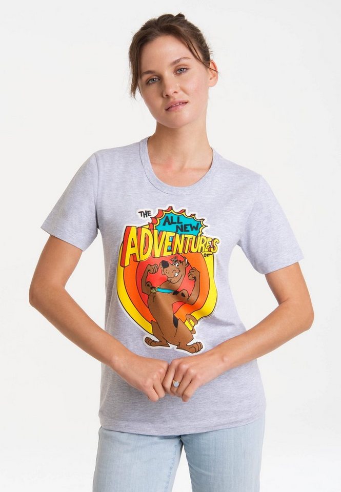 LOGOSHIRT T-Shirt Scooby Doo mit lizenziertem Print, Besonders bequem durch  klassischen Rundhalsausschnitt