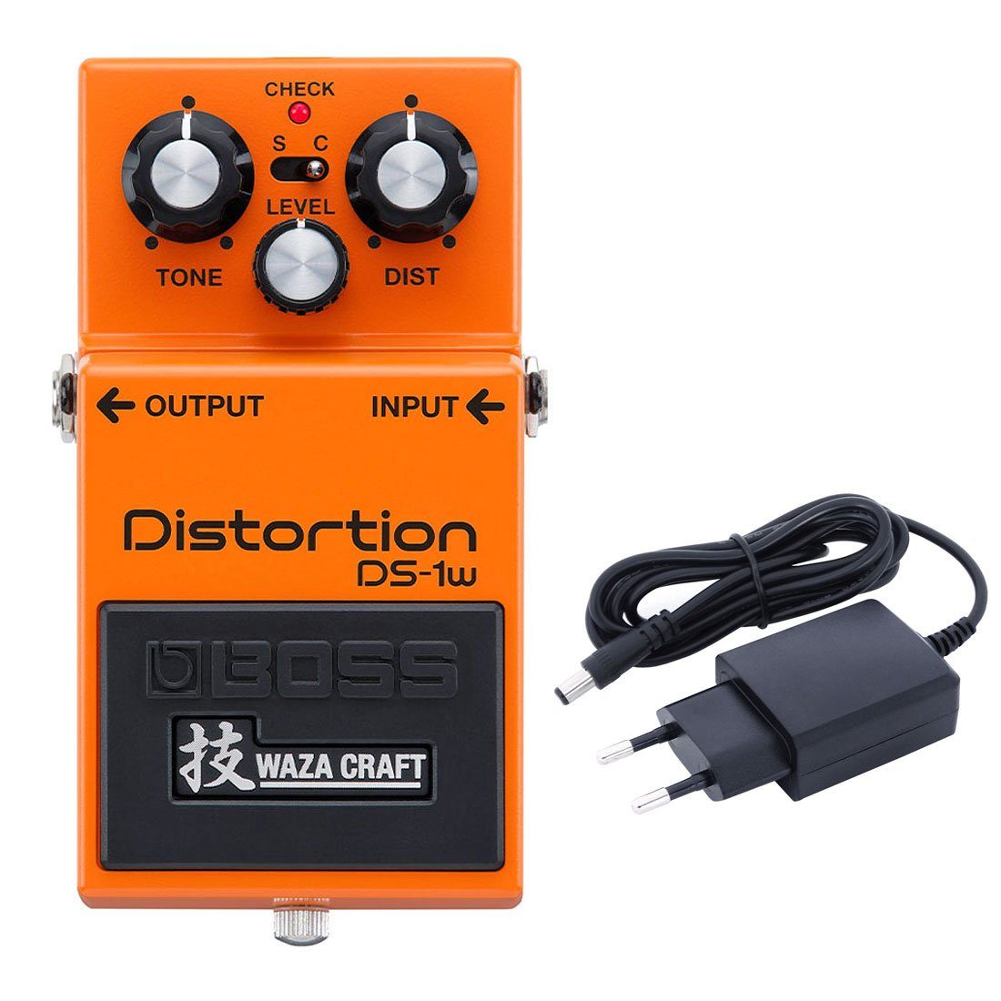 Boss by Roland E-Gitarre Boss DS-1w Distortion Waza Edition Pedal mit Netzteil