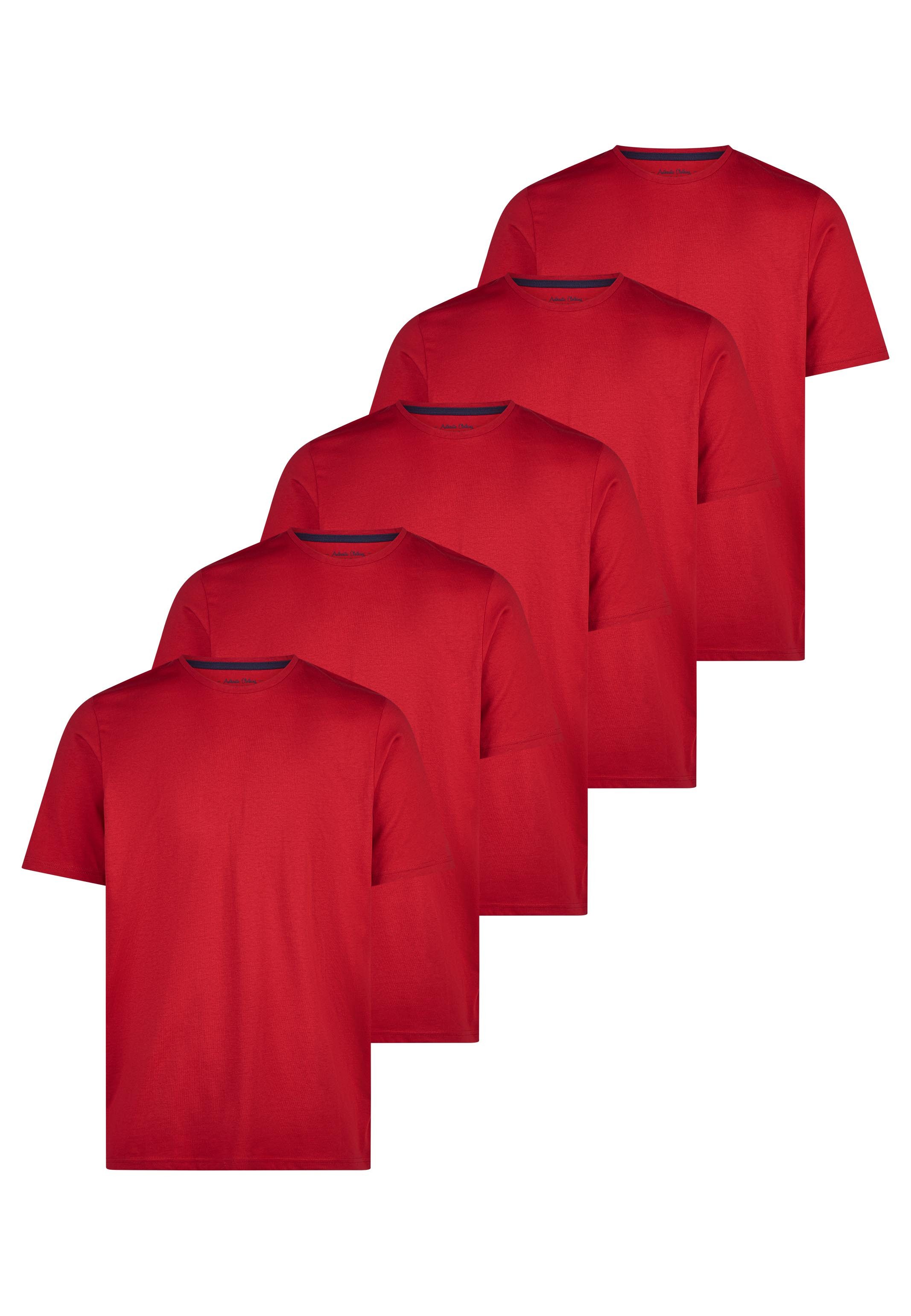 Redmond T-Shirt 5er Pack Basic (Spar-Set, 5-tlg) T-Shirt - Baumwolle - Atmungsaktiv