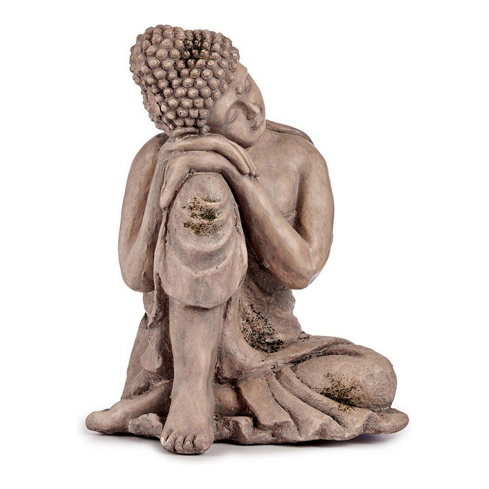 Ibergarden Dekofigur Dekorative Figur für den Garten Buddha Grau Polyesterharz 34,5 x 54,5