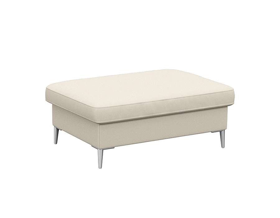 FLEXLUX Pouf Fiore, Kaltschaum, Füße Alu