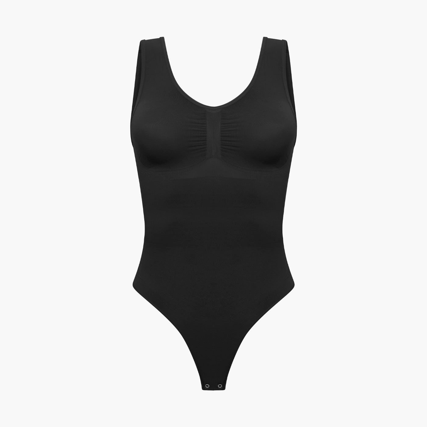 Creamy Fabrics Miederbody Tank Bodysuit Sculpting Shapewear mit String-Baby Blue-XS (1-tlg) Figurformend