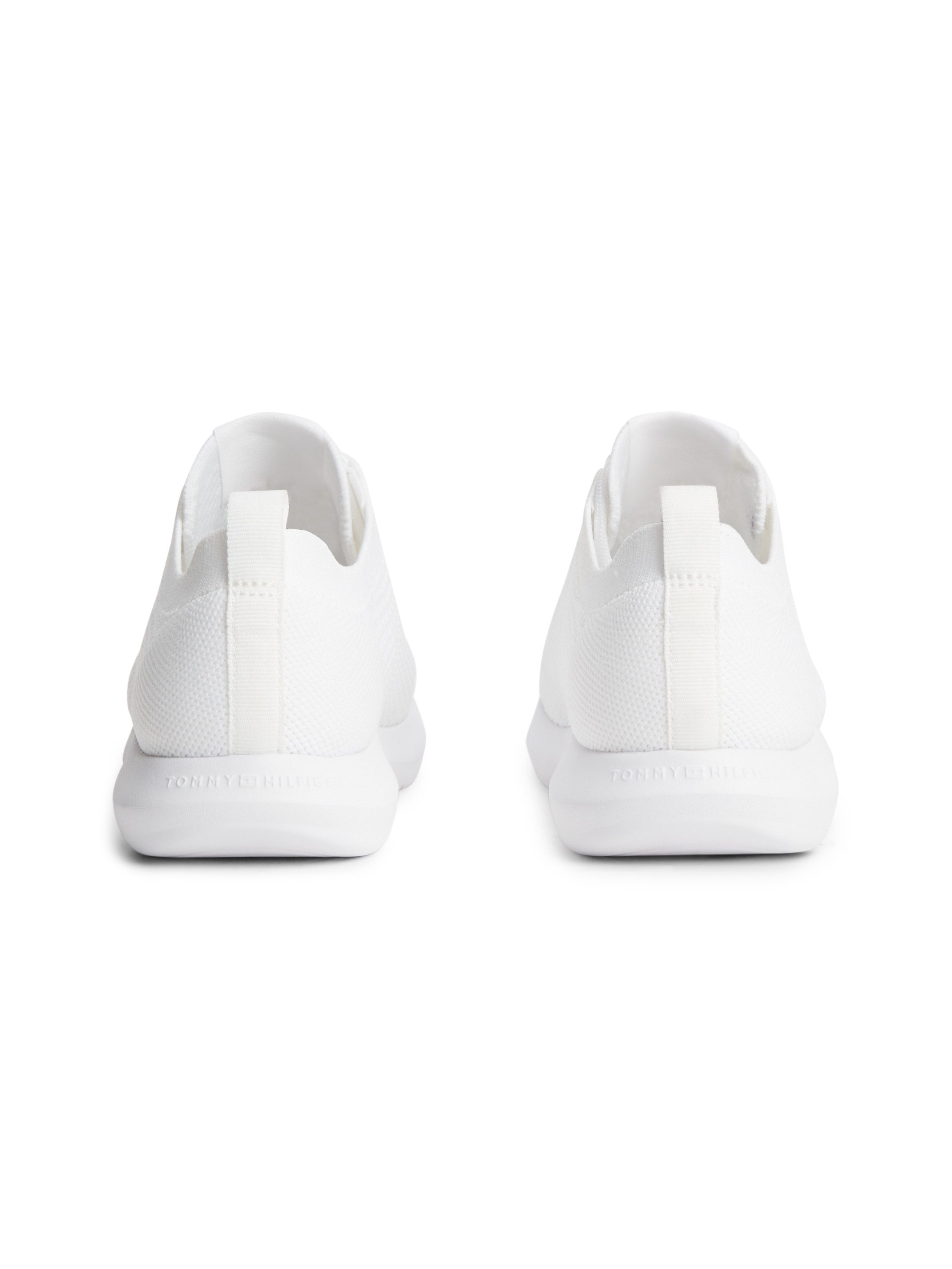Tommy Hilfiger TH KNIT RUNNER Keilsneaker Freizeitschuh, Halbschuh, Schnürschuh mit Logoflaggen-Element