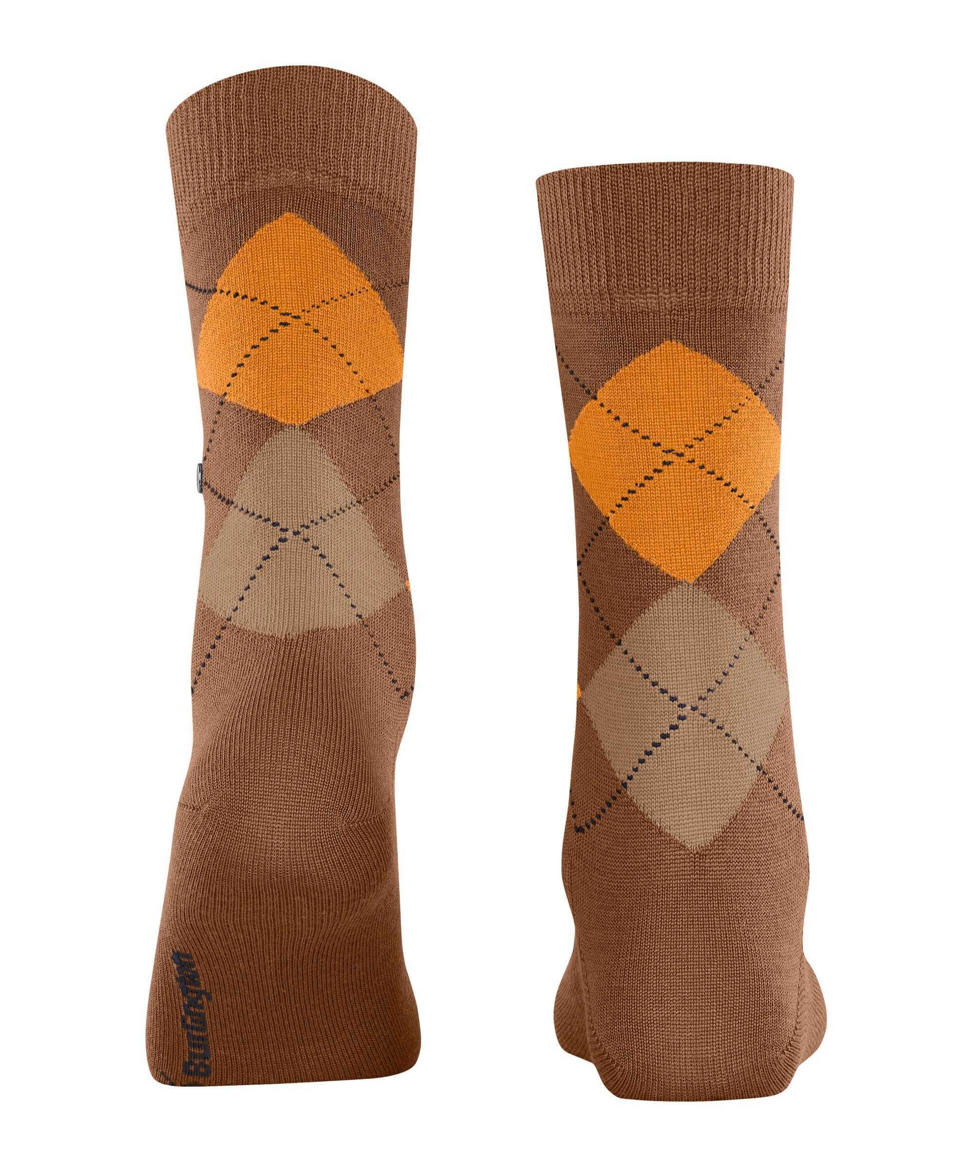 Braun/Orange Burlington MARYLEBONE Kurzsocken Damen - Socken Kurzstrumpf