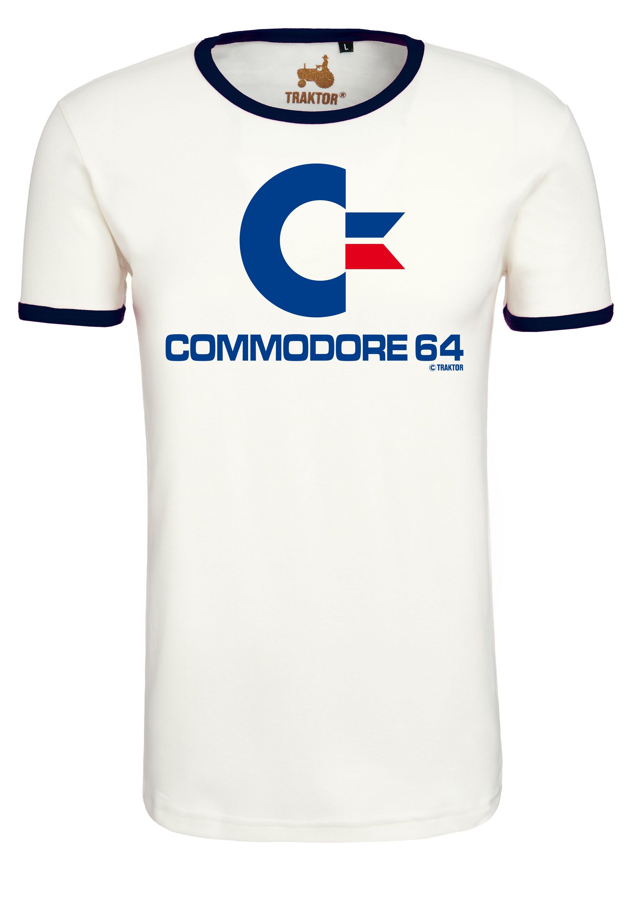 T-Shirt Commodore mit LOGOSHIRT hochwertigem Gaming-Print