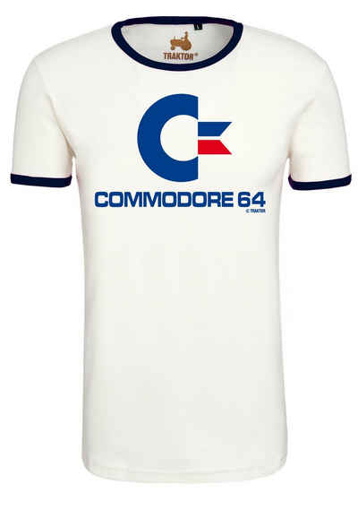 LOGOSHIRT T-Shirt Commodore mit hochwertigem Gaming-Print