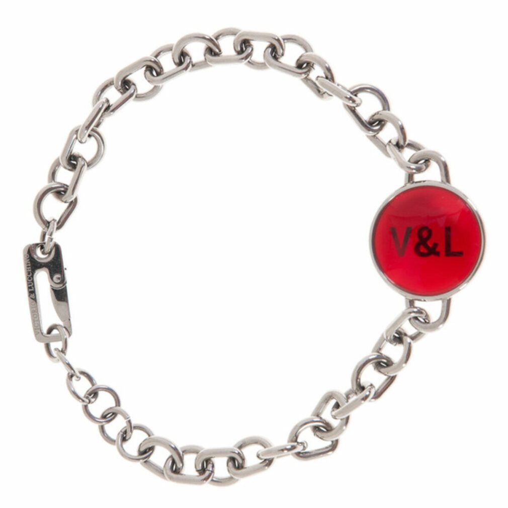 Victorio & Lucchino Kette mit Einhänger Damenarmreif VJ0074BR Rot Stahl Silberfarben