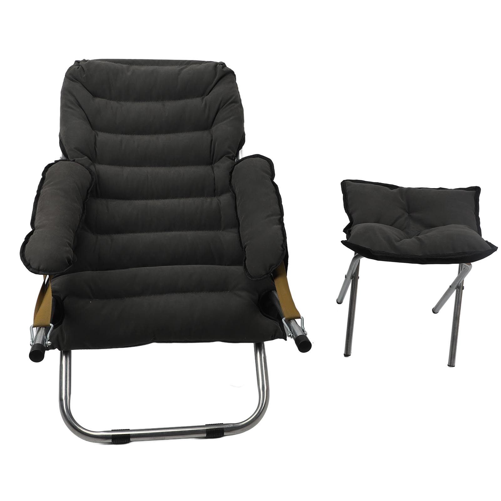 cocosity Schlafsofa Klappbarer Freizeitstuhl mit Fußhocker, günstig online kaufen
