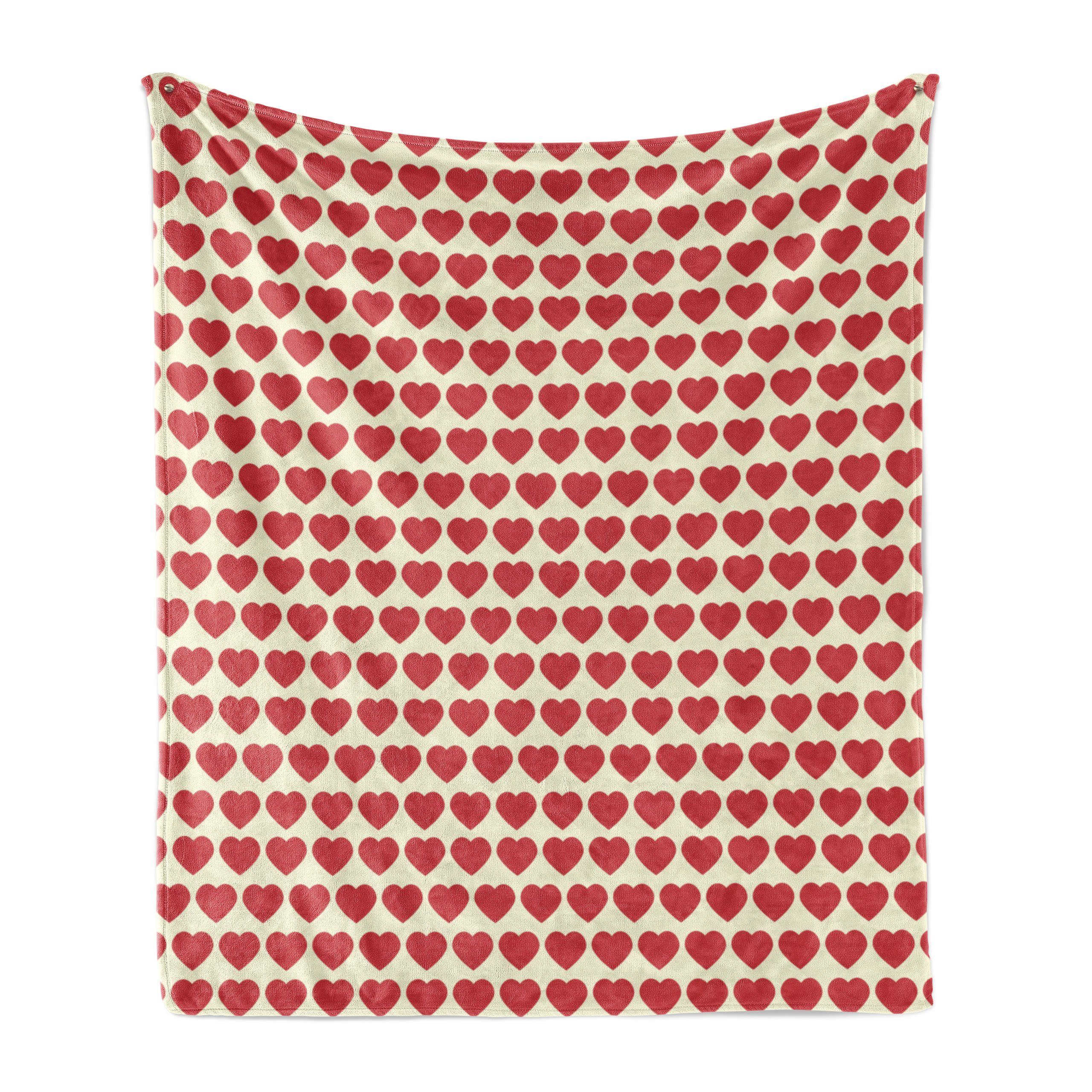 Hearts Abakuhaus, den Außenbereich, Wohndecke und Plüsch Valentine Red für Gemütlicher Vibrant Innen-