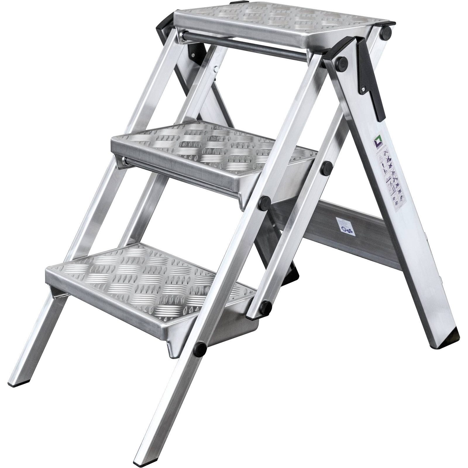 Günzburger Steigtechnik Bad-Stufe Günzburger Steigtechnik ML Kompakt-Tritt Aluminium 3 Stufen - 054203