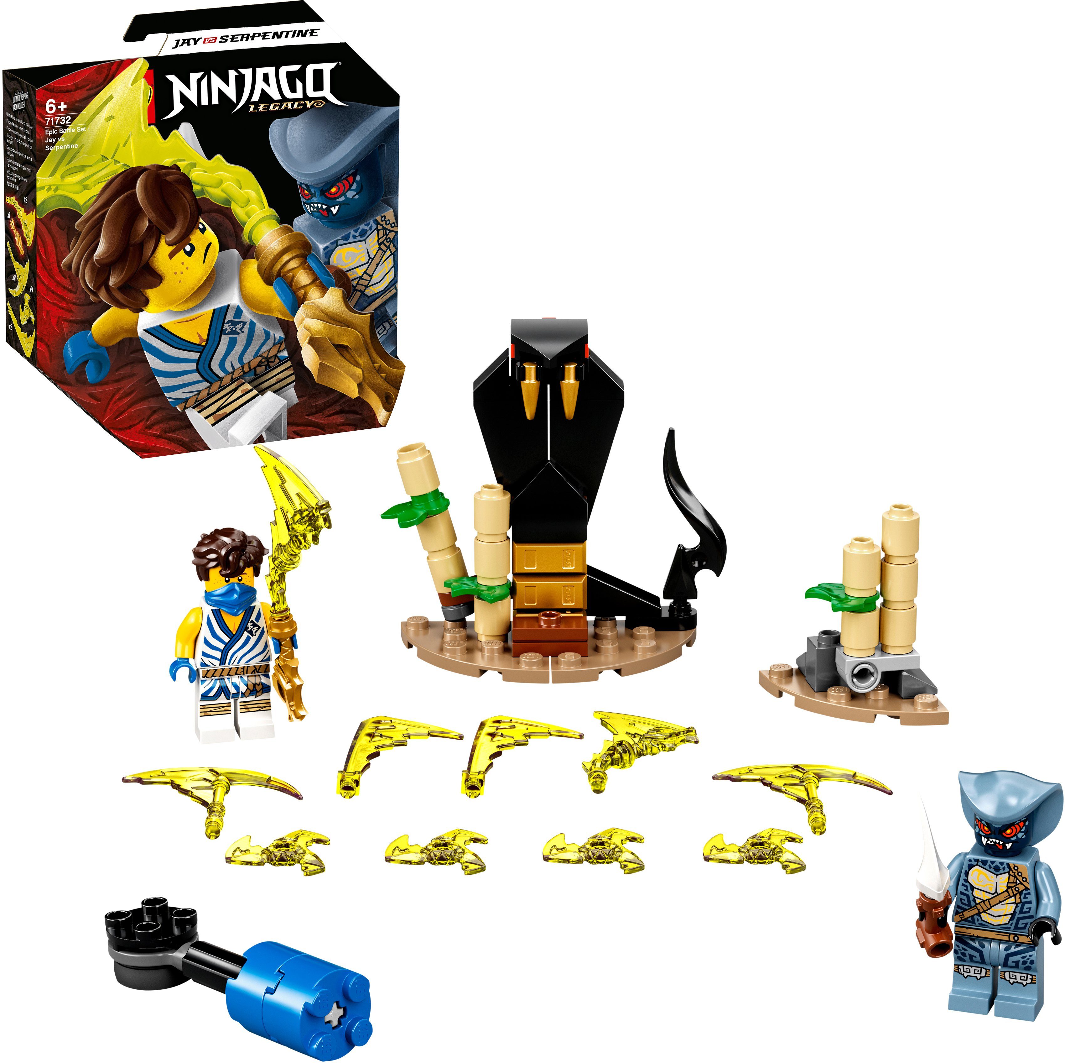 Image of LEGO 71732 Battle Set: Jay vs. Serpentine Bausatz, Mehrfarbig