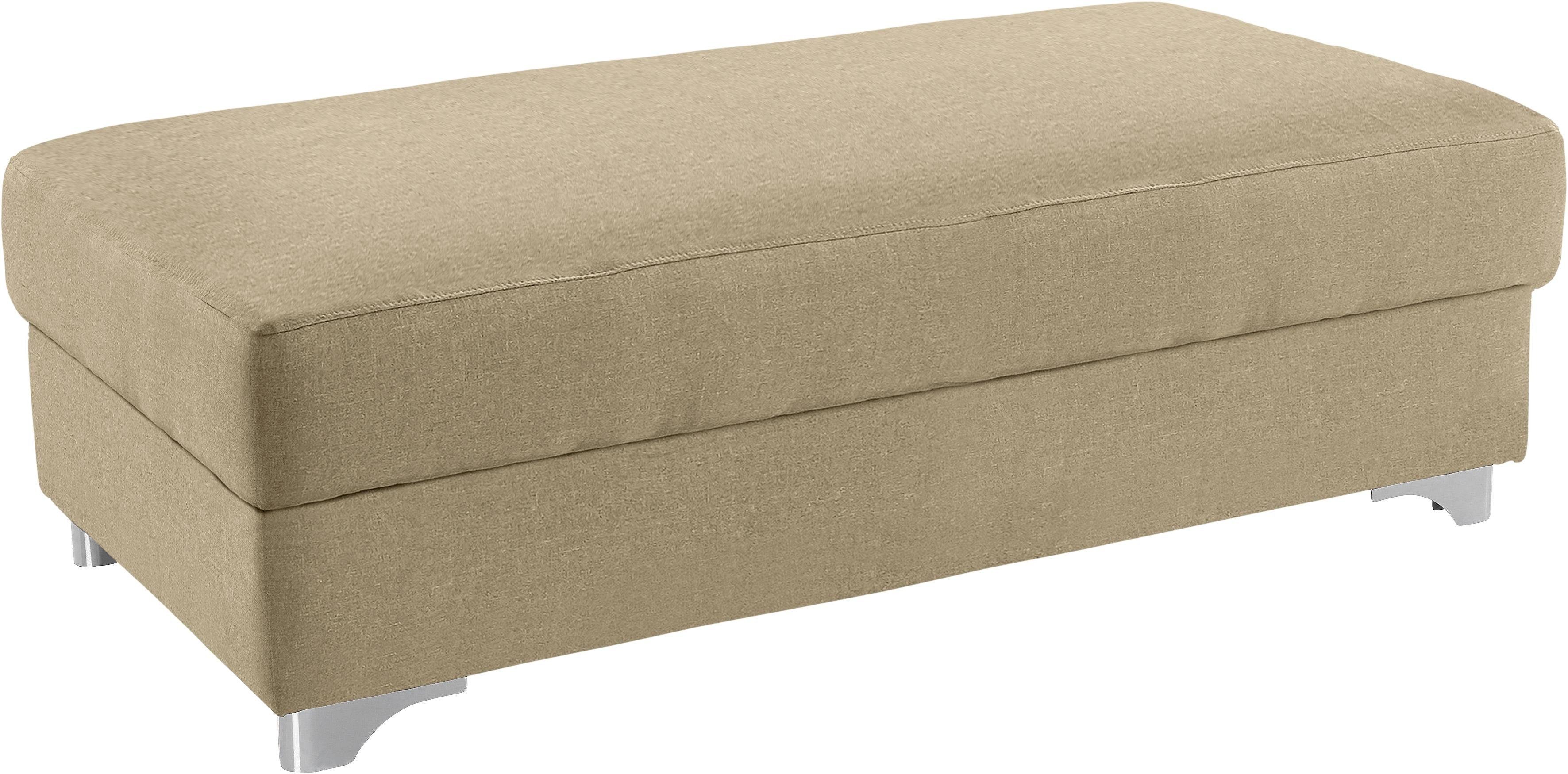 DOMO collection Polsterhocker Mira bequemer Bankhocker, B/T 139/74cm
