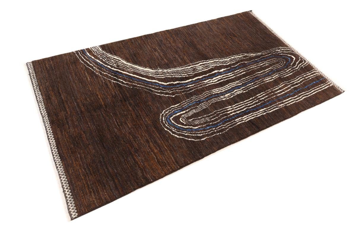 Orientteppich, Handgeknüpfter mm Orientteppich Nain Trading, 140x246 rechteckig, Design Berber Moderner Höhe: Ela 20