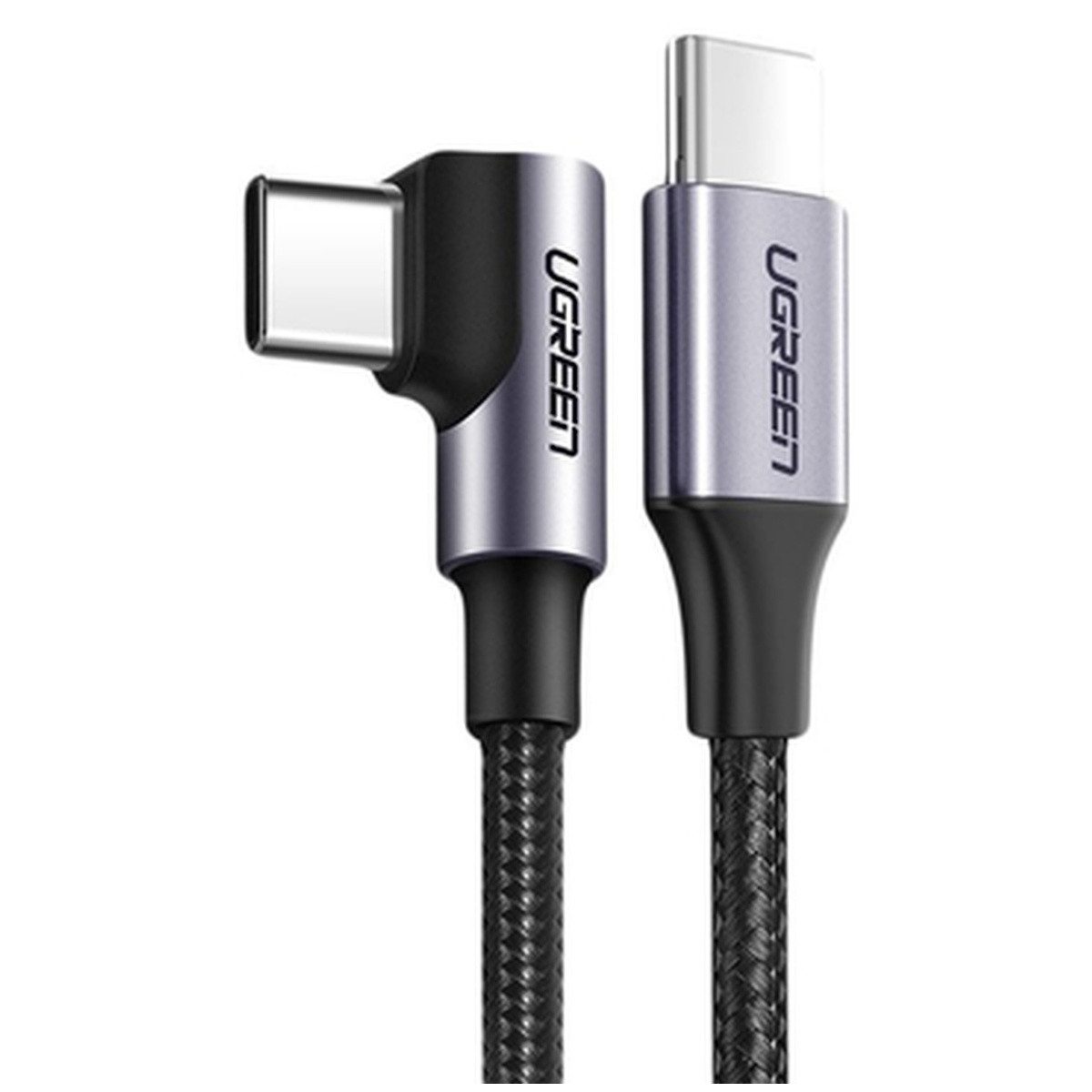 UGREEN Ugreen US255 50125 USB-C gerade USB-C gewinkelt PD QC Kabel Smartphone-Ladegerät