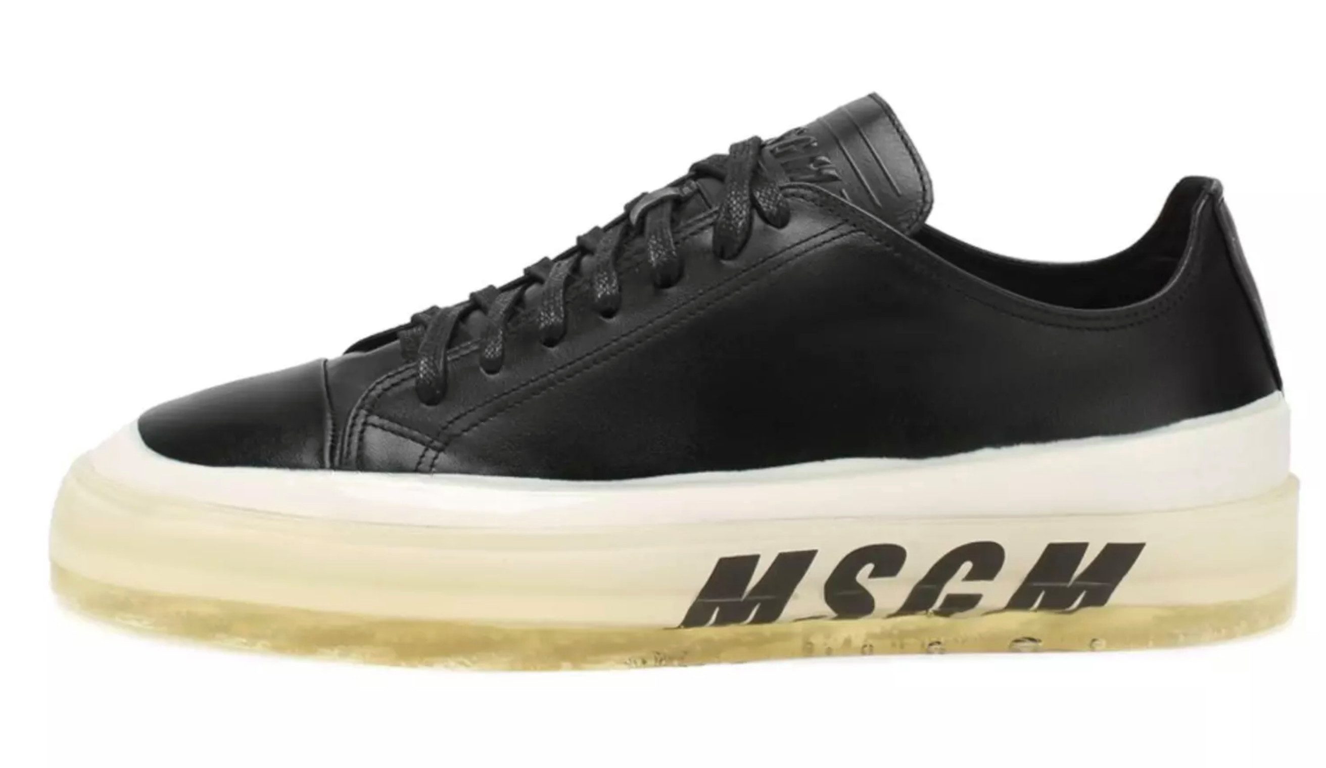 MSGM Herren Dipped Sole Edition Floating Schuhe Made in Italy Sneaker Gepolstert, abriebfest, aus Kalb Leder