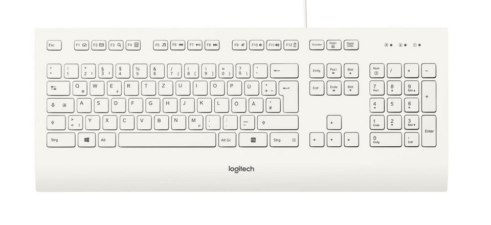 Logitech Logitech K280e Pro Kabelgebundene Business Tastatur Tastatur  (Nummernblock), Tastaturaufbau: QWERTZ