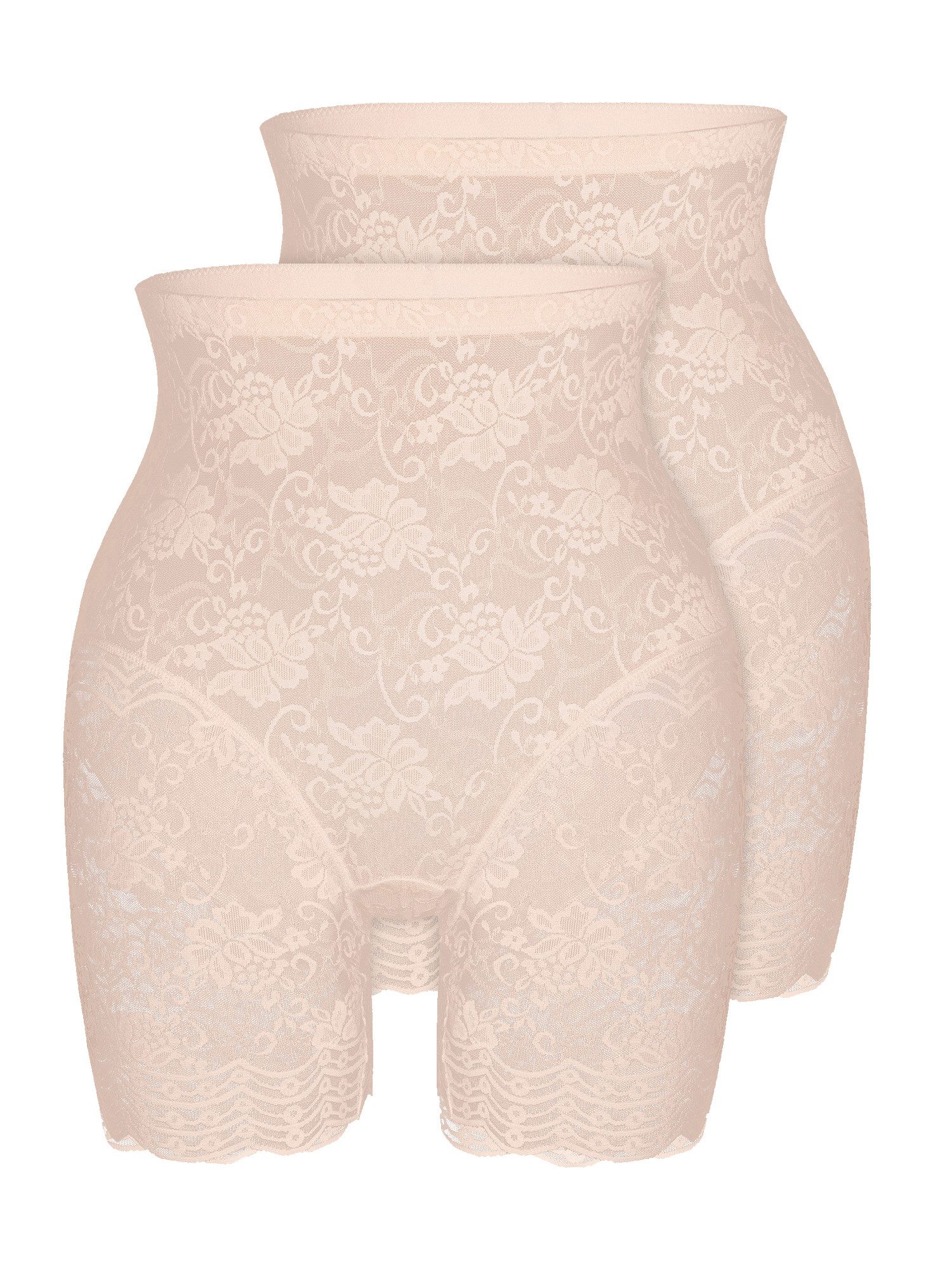 Sassa Miederhose 2er Pack Miederhose Functional Lace (Packung, 2-St) Shaping Effekt, langes Bein, Tüllverstärkung