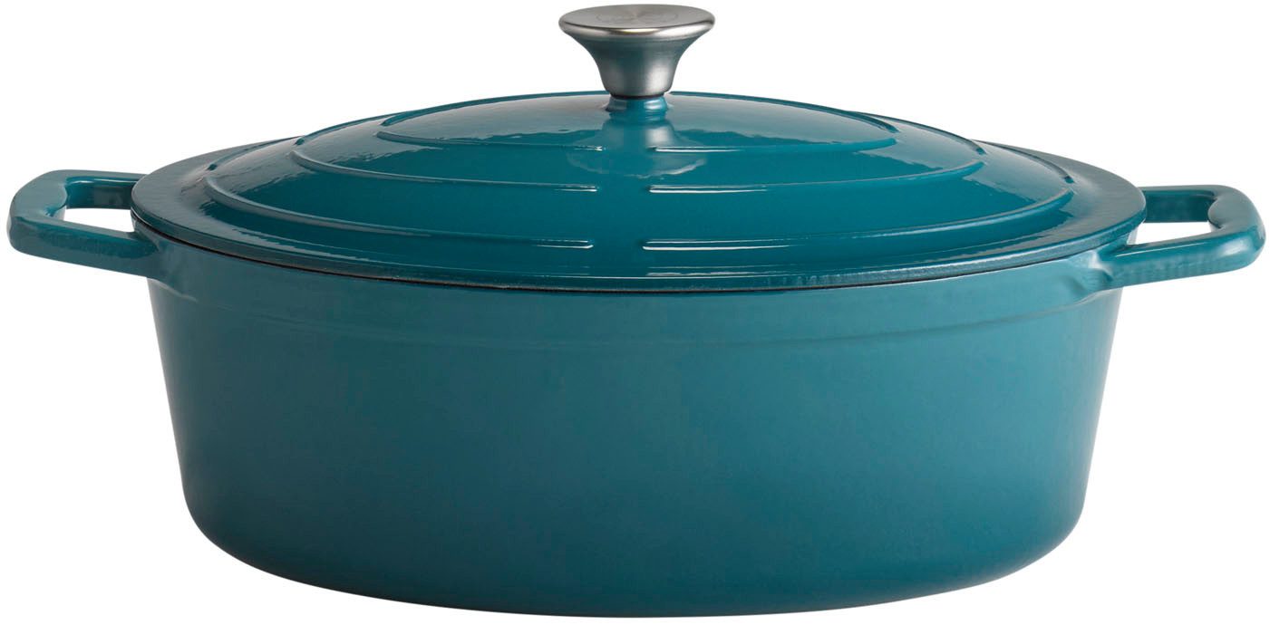 APS Bräter Stars, Gusseisen, 5 Liter, oval, 33x25 cm, Induktion