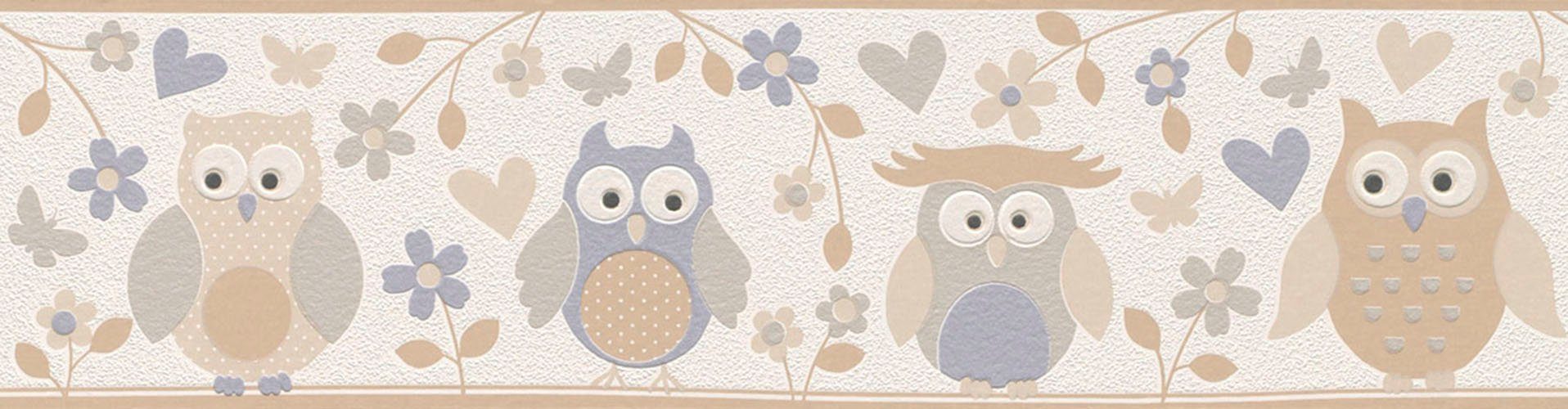 Rasch Bordüre Kids & Teens III, aufgeschäumt, geblümt, gemustert, (1 St)