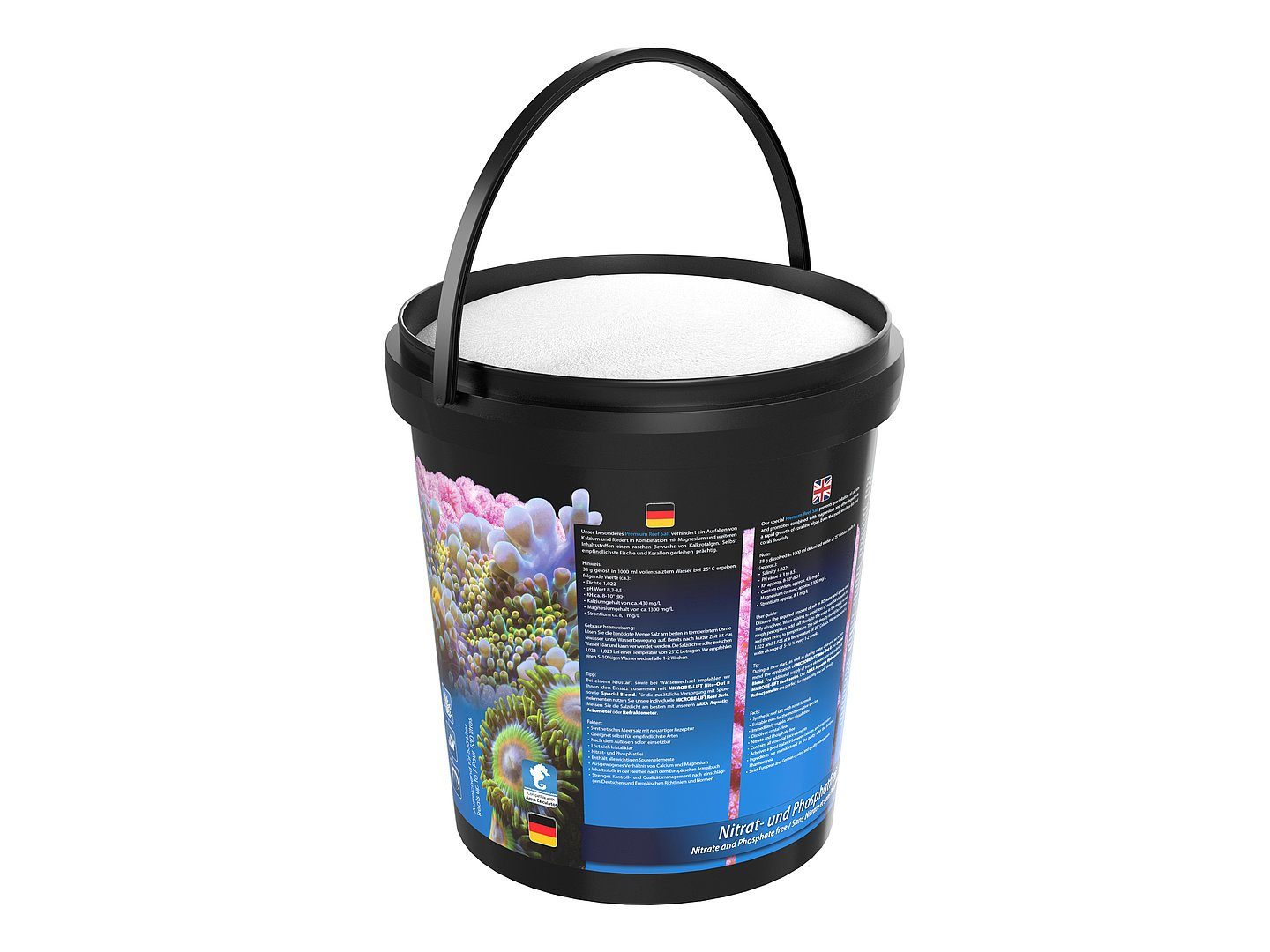 ARKA Biotechnologie GmbH Aquarien-Substrat Microbe-Lift Premium Reef Salt Meersalz 10 kg