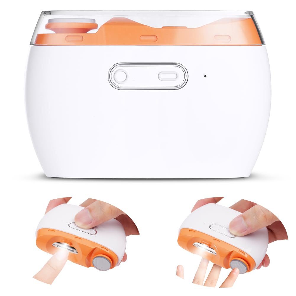 Minicloss Nagelknipser 2in1 Nagelfeile Elektrisch mit Nageltrimmer und Nagelpolierer