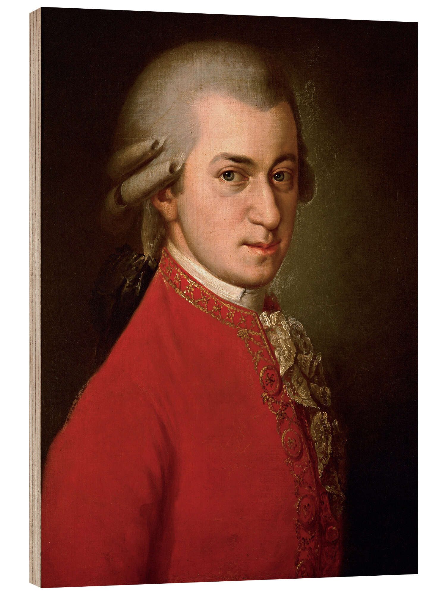 Posterlounge Wandbild Wolfgang Amadeus Mozart, 1819, Barbara Krafft, erhältlich als Poster, Leinwandbild, Wandsticker oder Acrylglasbild