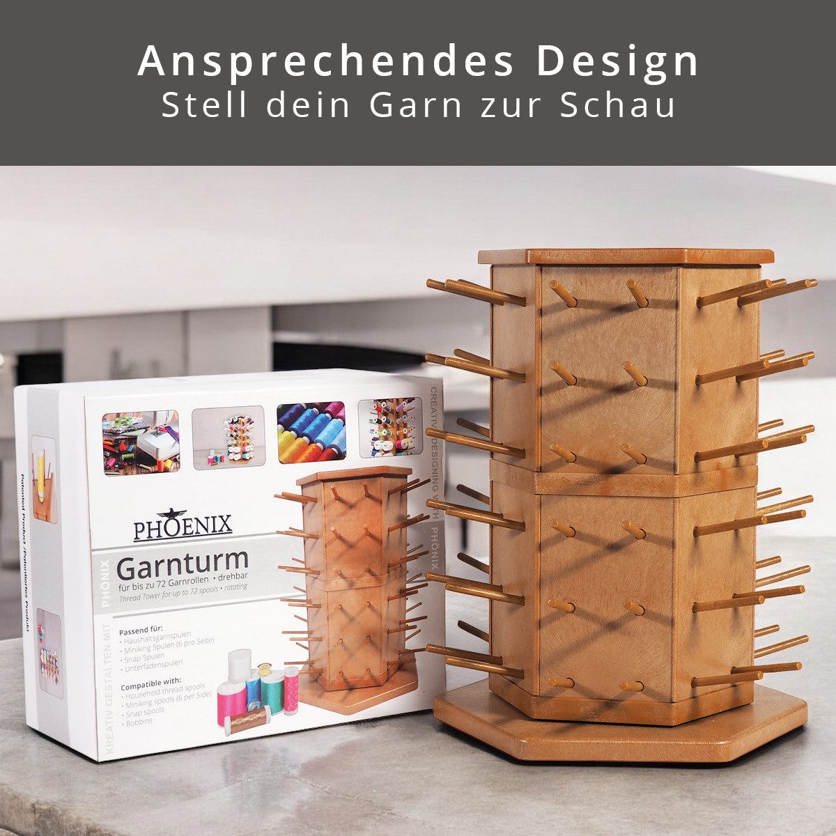 Phönix Nähkästchen Phönix Garnturm (drehbar)