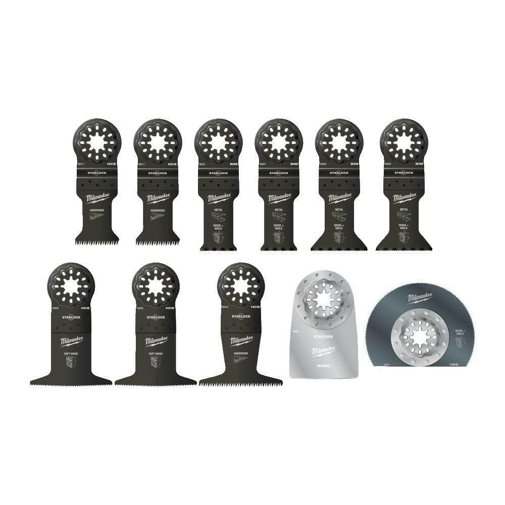Milwaukee Sägeblatt MILWAUKEE MT Sägeblatt-Set 11-teilig mit STARLOCK Universalaufnahme