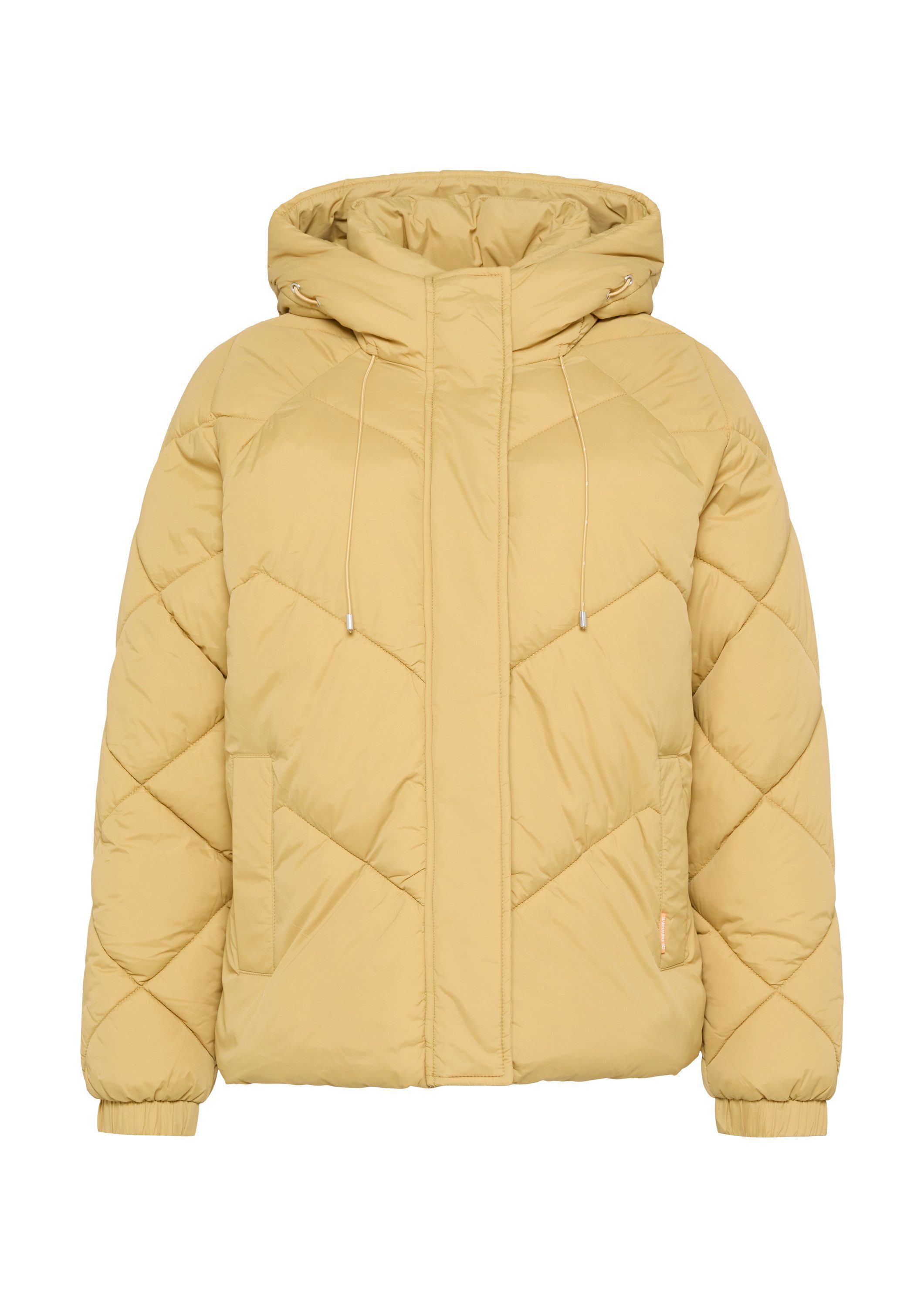 QS Winterjacke Outdoor-Jacke Wattierte Jacke mit Steppung und Kapuze